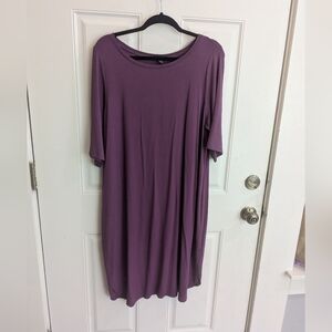 Eileen Fisher Purple Viscose Swing Dress